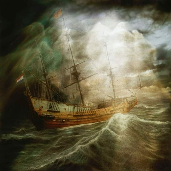 Ship In A Storm - CANVAS OR FINE PRINT WALL ART
