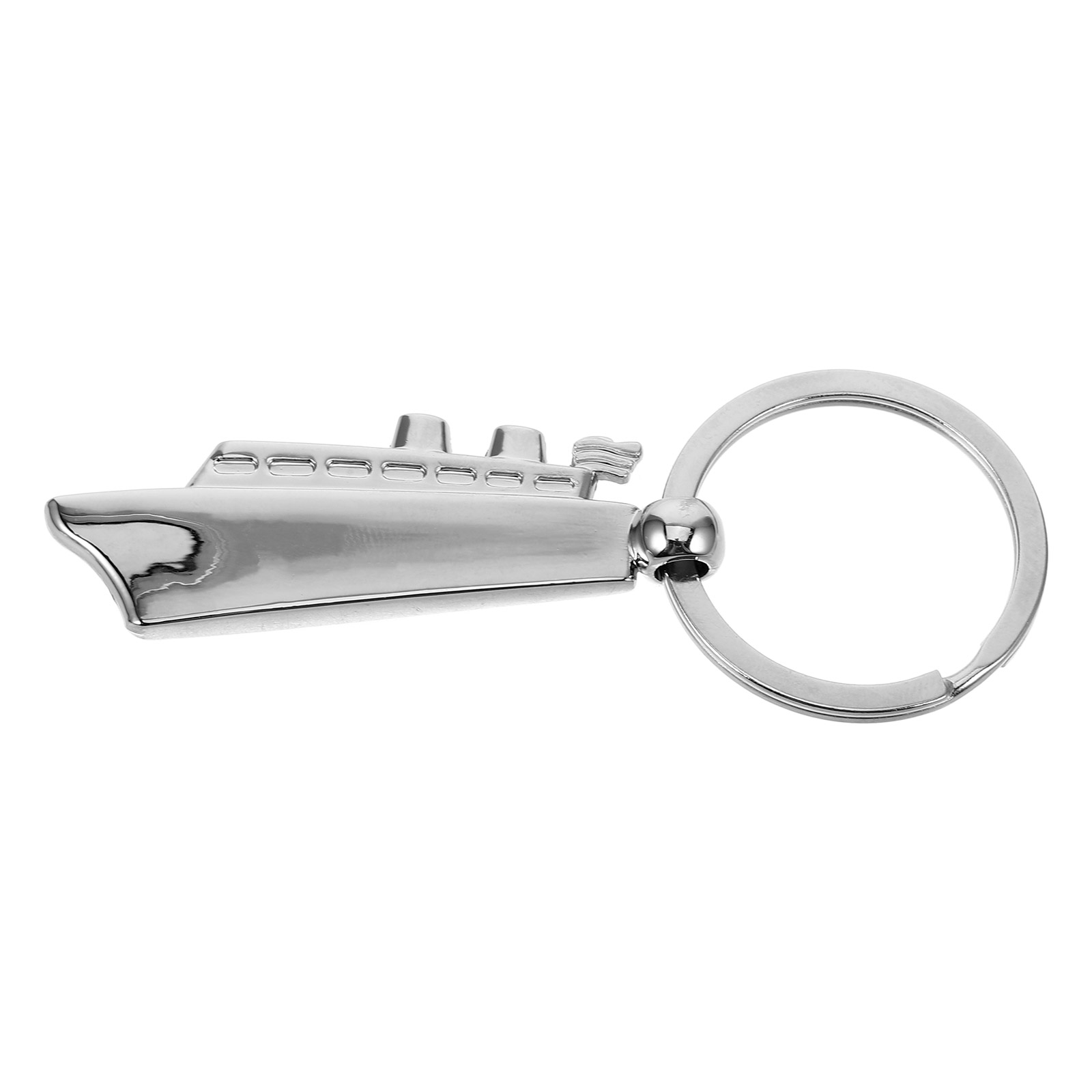 Ship Keychain Oil Bottle Nozzle Display Rack Board Plug Silver 