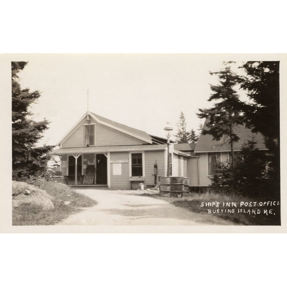 Ship'S Inn Post Office - Bustins Island Me Poster Print By Mary Evans Grenville Collins Postcard Collection