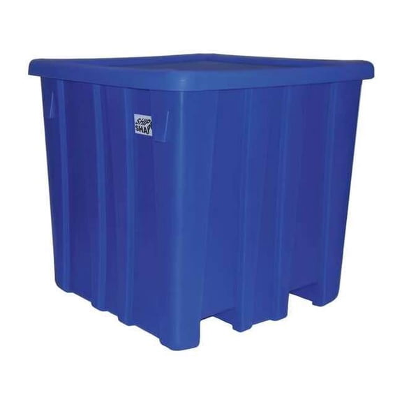 Ship Shape Bulk Container, 45 in L, 45 in W, Blue P333-ROY