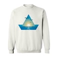 thumbnail image 1 of Ship Silhouette With Landscape Sweatshirt Men -Image by Shutterstock, Male 4X-Large, 1 of 4