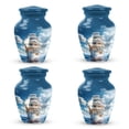 thumbnail image 1 of Ship Sky Clouds Cremation Urn For Human Ashes - Urns For Woman Human Ashes - Keepsake Urns - Memorial Keepsakes For Ashes - Small Cremation Urns - Urns For Human Ashes (Size - 3Inch, 4Pcs), 1 of 5