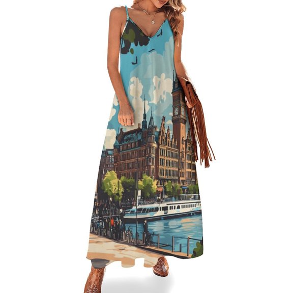 Ship Sleeveless Dress Women's Evening Dress Womans Clothing