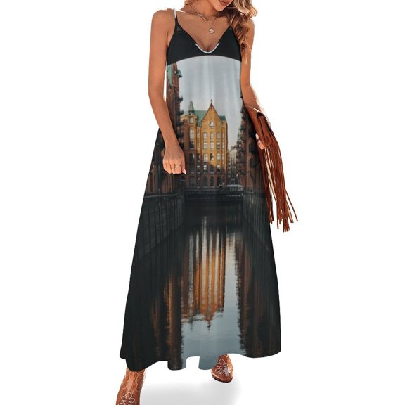 Ship Sleeveless Dress Women's Evening Dress Womans Clothing