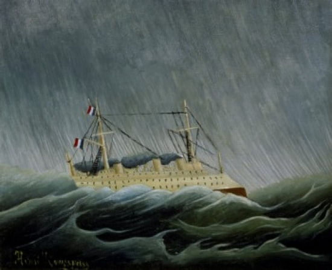 The Ship in the Storm (Le Navire dans la Temp???te) Henri Rousseau (1844-1910French) Musee de lOrangerie Paris Canvas Art - Henri Rousseau (18 x 24)