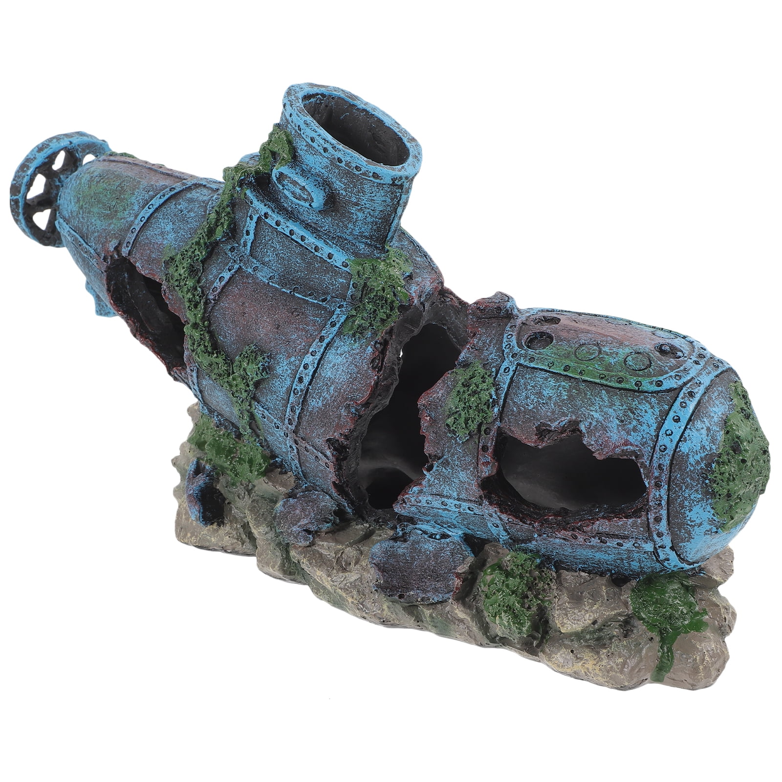 Ship Submarine Aquarium Ornament Simulation Submarine Decor Fish Tank