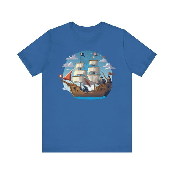 Ship Tee Shirt, Tee Shirt with Ship