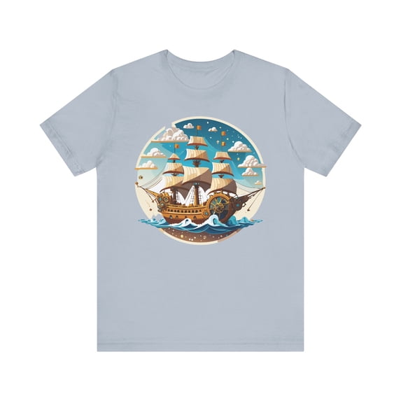Ship Tee Shirt, Tee Shirt with Ship
