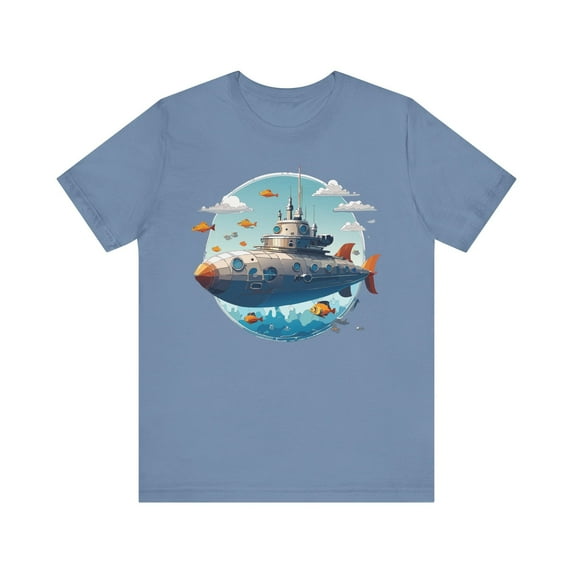Ship Tee Shirt, Tee Shirt with Ship