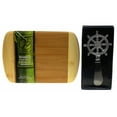 thumbnail image 1 of Ship Wheel Cheese Spreader Totally Bamboo Cheese Board Set Nautical Sailing Gift, 1 of 3