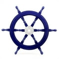 thumbnail image 1 of Ship Wheel Dark Blue - Aluminum Hub - (30 Inches, Dark Blue), 1 of 3