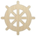 thumbnail image 1 of Ship Wheel Nautical Boat Wood Shape Unfinished Piece Cutout Craft DIY Projects - 4.70 Inch Size - 1/4 Inch Thick, 1 of 7