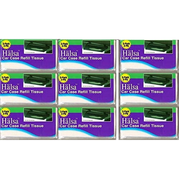 (Ship from USA) 27 HALSA Refill Tissues for Tempo Car Visor Tissue Holder