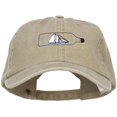 thumbnail image 1 of Ship in a Bottle Embroidered Washed Cotton Twill Cap - Khaki OSFM, 1 of 5