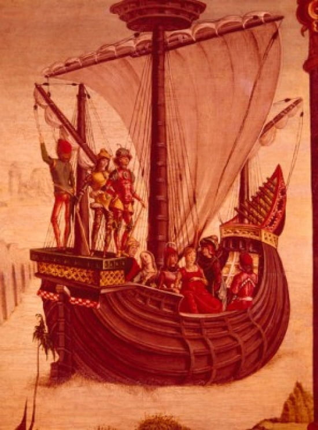 Ship of the Argonauts by Ercole de Roberti 1450-1496 Canvas Art - Ercole de Roberti (18 x 24)