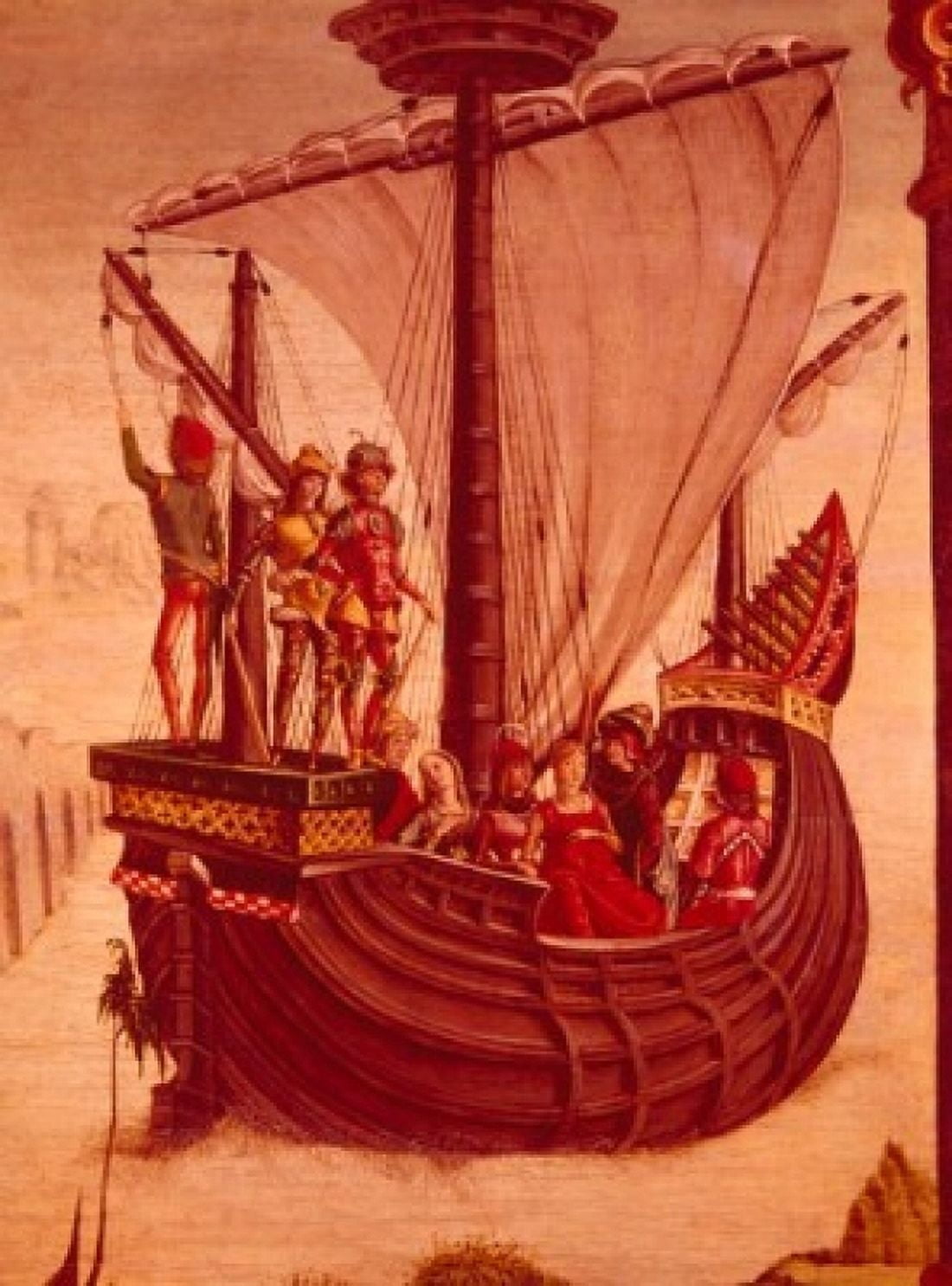 Ship of the Argonauts by Ercole de Roberti 1450-1496 Canvas Art - Ercole de Roberti (24 x 36)
