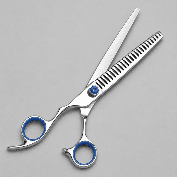 ShipStar Left Handed Dog Grooming Scissors Chunker, 24 Fishbone Teeth | Professional VG10 Steel with Sharp Cutting Performance & Ergonomic Handle, for Dogs Cats & Rabbits Face Body and Hair Styling