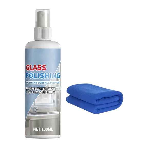 Shipiny 100ml Multi-Surfaces Bathroom Bright-Clean Spray Kit, Daily Stain Remover and Polish for Tiles, Tubs, Sinks and All Bathroom Fixtures to Restore Shine, White