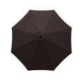 thumbnail image 1 of Shipiny 106 Inch 8-Rib Garden Umbrella Replacement Cloth, Outdoor Stall and Beach Sun Umbrella Canopy, UV Protection Waterproof Replacement Fabric for Patio Umbrella, Coffee, 1 of 4
