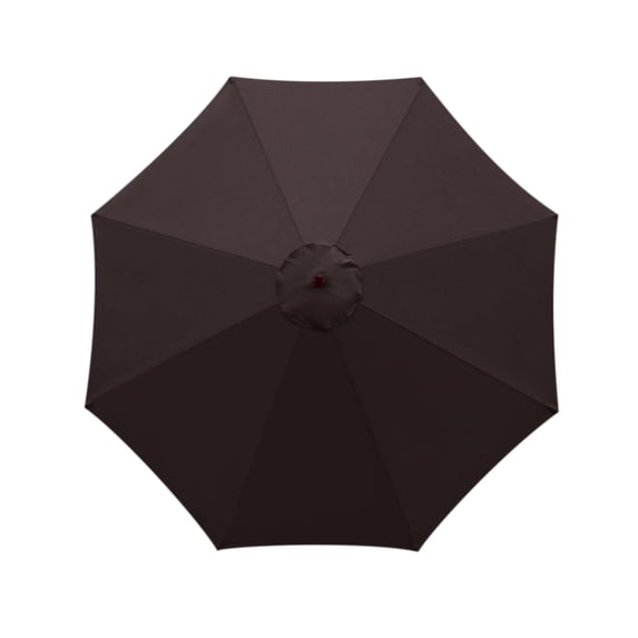 Shipiny 106 Inch 8-Rib Garden Umbrella Replacement Cloth, Outdoor Stall and Beach Sun Umbrella Canopy, UV Protection Waterproof Replacement Fabric for Patio Umbrella, Coffee