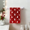 thumbnail image 1 of Shipiny 27.55x15.75in Christmas Red Towel - Cotton Soft Absorbent Design, Festive Holiday Decor for Kitchen Bathroom, Perfect Guest Towel & Personalized Christmas Valentine's Day Gift, A, 1 of 6