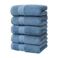 thumbnail image 1 of Shipiny 27.9x13.77in 5 Pcs Bath Towel Set, Thick Soft and Highly Absorbent Towels, Household Washcloths for Face and Body, Ideal Gift for Bathroom Daily Use, Blue, 1 of 7