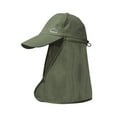 thumbnail image 1 of Shipiny 3 Ways to Wear Sunscreen Hat for Men and Women, Breathable Fishing & Hiking Fisherman Hat, Outdoor Baseball Cap with Shawl, Sun Protection and Quick-Drying for Outdoor Activities, Army Green, 1 of 7