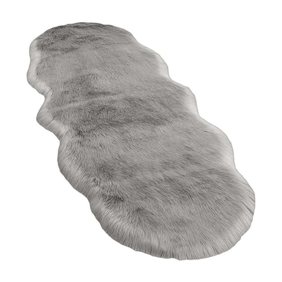 Shipiny 55in Extra Large Plush Rug for Bedroom, Soft Comfortable Water Absorbent Non-Slip Thick Bath Carpet, Living Room Runner Washable Rug, Gray