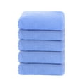 thumbnail image 1 of Shipiny 5PCS Microfiber Washcloths Soft Feel Fingertip Towels quick Drying Coral Velvet Wash Cloths Ultra Soft,Spa, and Gym Towel, Light Blue, 1 of 6