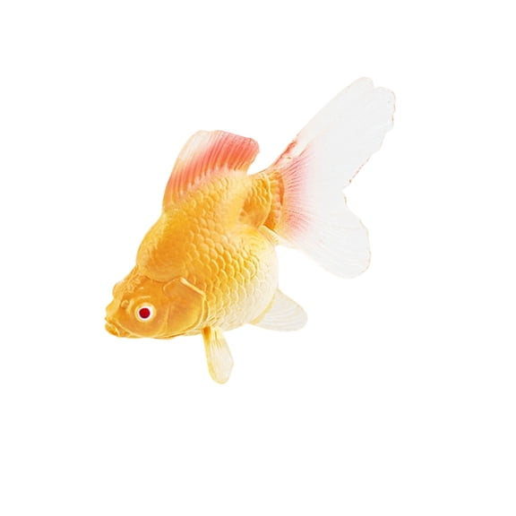 Shipiny Artificial Fake Goldfish For Aquarium Pond Decoration, Realistic Moving Plastic Floating Fish, Yellow Red Swimming Ornament For Fish Tank Landscape, A