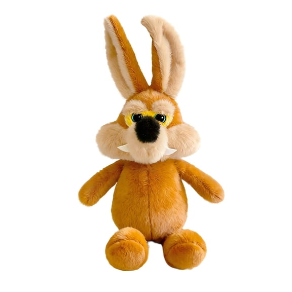 Shipiny Big Tail Realistic Wolf Stuffed Toy, Lifelike Shape & Cute Fluffy Tail, Soft Cuddly Texture , Adorable Look, Perfect for Bedtime Companion & Funny Gifting Choice for Leisure, A