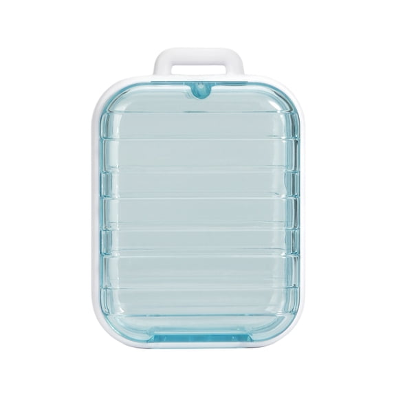 Shipiny Clear Hanging Display Storage Case with Magnetic Lock, Transparent Organizer for Photos Mini Dolls Keys Jewelry, Wall-Mounted Small Item Storage Box for Home, White