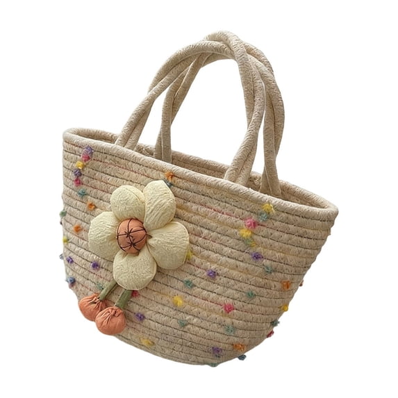 Shipiny Cute Casual Woven Bag Women's Handbag Uncomplicated Style Storage Bag Suitable for Daily Commuting Use Ideal Gift for Women, Home Goods, Household Supplies, C
