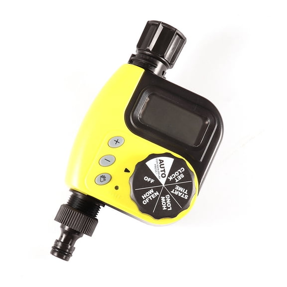 Shipiny Digital Water Timer, Garden Automatic Sprinkler Irrigation Controller, Programmable Watering System for Lawn Yard Plant Care and Efficient Water Saving, Yellow
