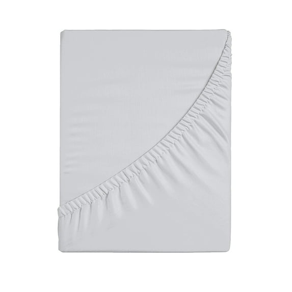 Shipiny Double Bed Fitted Sheet, Non-Slip Fixed Mattress Protector Cover, All-Inclusive Soft Fiber Bed Cover, Comfortable for Naked Sleeping, White