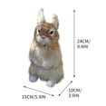thumbnail image 1 of Shipiny Easter Realistic Rabbit Model Toy, Lifelike Simulation Easter Themed Design, Exquisite Craft & Vivid Shape,Ideal for Holiday Decoration Ornament & Leisure Play Gifting, Yellow, 1 of 2