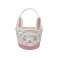 thumbnail image 1 of Shipiny Easter Woven Storage Basket with Handle, Multi-purpose Home Decor Storage Bin for Toys, Blankets and Yarn, Handmade Rattan Basket for Living Room, Bedroom and Easter Activities, Pink, 1 of 6