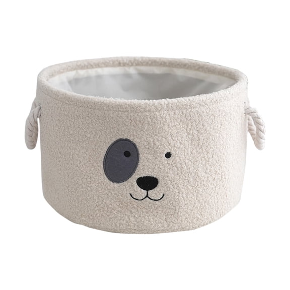 Shipiny Fabric Storage Basket, Foldable Home Organizer for Clothing, Toys and Miscellaneous Items, Multi-purpose Storage Box for Bedroom Living Room and Kitchen, Beige