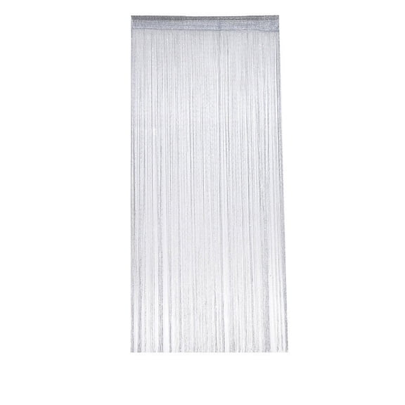 Shipiny Flat Silve-r Thread Beaded Curtain A Tassel Partition Curtain for Bedrooms Entryways and Living Rooms Suitable for Everyday or Festive Decoration, Household Supplies, Home Essentials, Silver