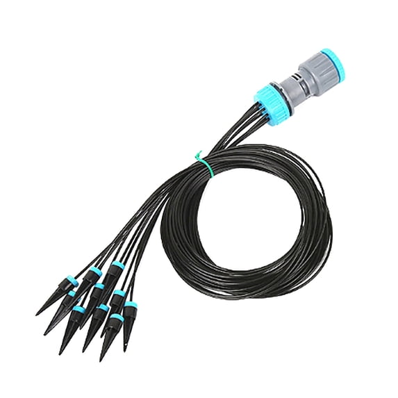 Shipiny Garden Irrigation 10 Dripper Automatic Watering Device Water Seepage Device, Slow Release Drip Irrigation Stakes for Indoor Outdoor Potted Plants and Garden Flowers, Black