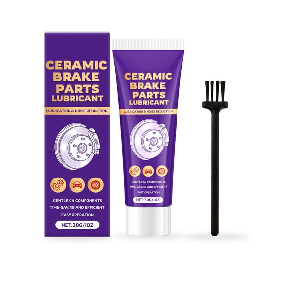 Shipiny High Temp Ceramic Brake Parts Lubricant Grease, Brake Caliper Lube for Automotive System, Safe for Rubber and Plastic Components, Purple