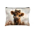 thumbnail image 1 of Shipiny Highlands Cow Storage Bag Travel Toiletry Bag with Anti-slip Chain, Portable Cosmetic Wash Bag for Holiday Gifts and Outdoor Camping Use, A, 1 of 7