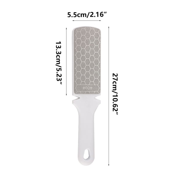 Shipiny Knife Sharpener Diamond Multi-function Sharpener, Fast Sharpening Double-sided Tool, Professional Kitchen Knife Sharpener for Chef and Home Cooking, White