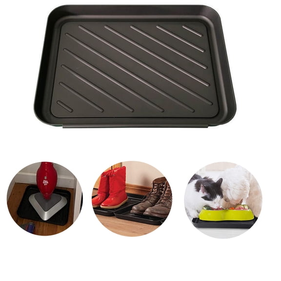 Shipiny Multi-Purpose Boot Tray & Floor Protection Mat, Waterproof Pet Bowl Tray for Paint & Food Spills, Durable Plastic Tray for Garage, Indoor & Outdoor Use to Keep Floor Clean, 1PC