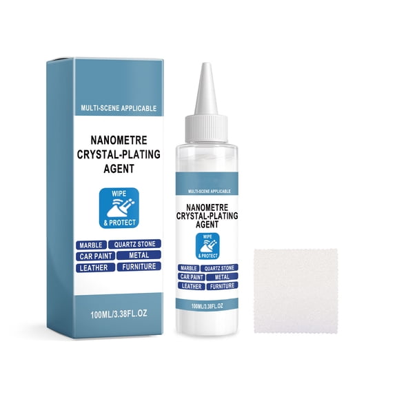 Shipiny Nanocrystalline Electroplating Agent 100ml, Professional Brightening Repair Liquid for Metal Surface Polishing and Protection., As Shown