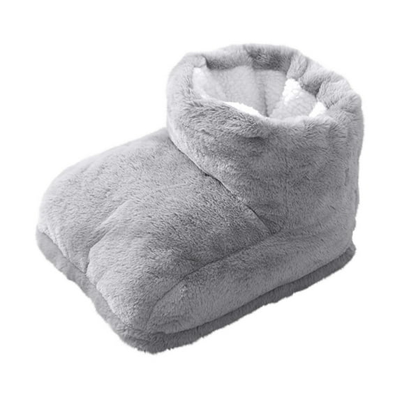 Shipiny Non-Heating Winter Foot Warmer, Soft Comfortable Material, Lightweight Portable Design, Warm Keeping & Breathable, Perfect for Daily Indoor Winter Foot Warmth & Leisure Use, Gray