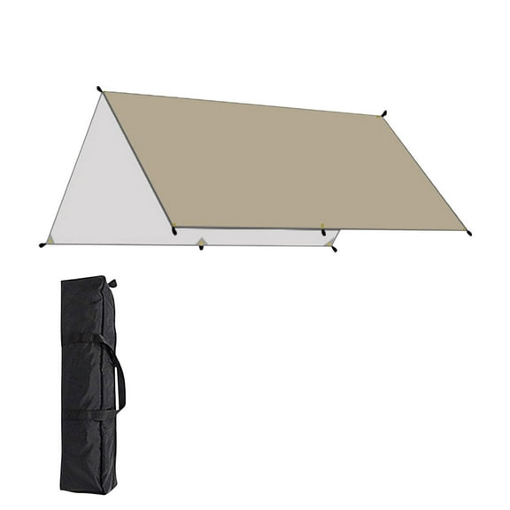 Shipiny Outdoor Camping Tent with Thickened Coated Material, Sun Protection Rain Proof UV Resistant Portable Lightweight Sunshade for Camping Hiking, Khaki