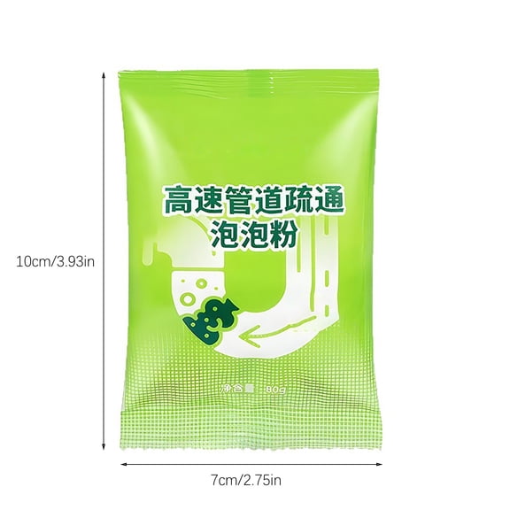 Shipiny Pipe Dredging Powder, Fast Unblocking Sink Drain Cleaner, Heavy Duty Clog Remover Tool for Kitchen Bathroom Toilet, 3PCS