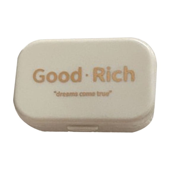 Shipiny Portable and Stylish Travel Contact Lens Case, Compact Contact Lens Storage Box with Holder, Lightweight and Durable for Daily Use, Travel, Business Trip and Outdoor Activities, White