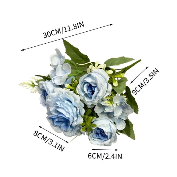 Shipiny Premium Artificial Floral Branches Stems for Garden Wedding Centerpieces, Long Stem Flower Picks for Table Runner and Dining Table Decoration, B